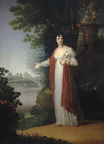 Vladimir Lukich Borovikovsky Portrait of D.A Derzhavina oil painting image